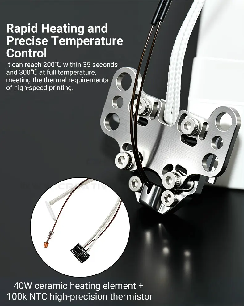 AD5X Hotend-Heizbaugruppe für Flashforge AD5X Heizkomponenten-Set mit Heizpatrone, Thermistor, AD5X Düse und Hotend-Teilen – Detail 5
