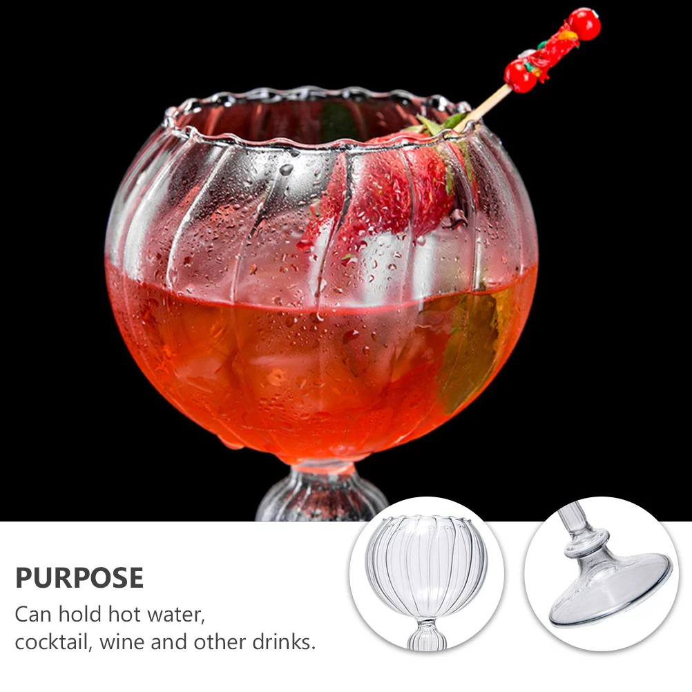 

Creative Wine Tumbler Portable Glass Cup Rustproof Lightweight Cocktail Water Goblet for Home Wine Glass