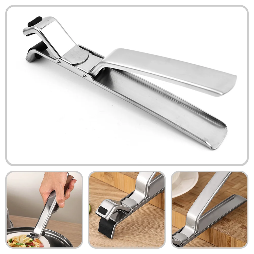 1 Piece Stainless Steel Anti Scald Bowl Clip Hot Plate Lifter Kitchen Dish Gripper Non Bowl Holder Easy to Use Corrosion