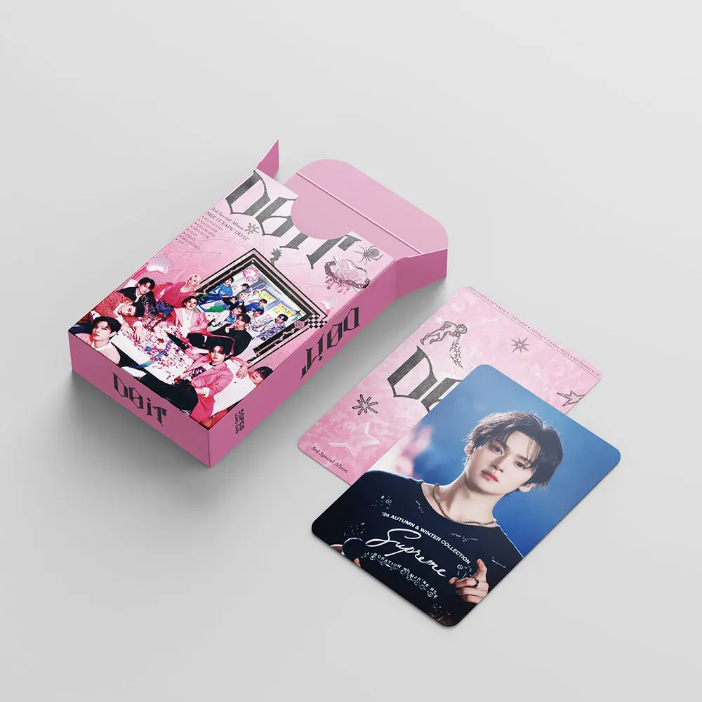 55 ملصق بطاقات صغيرة من STRAYKIDS DO IT بطاقة فلاش صندوق على الوجهين بطاقة أنيمي لومو SKZ بطاقة نجمة لومو #4