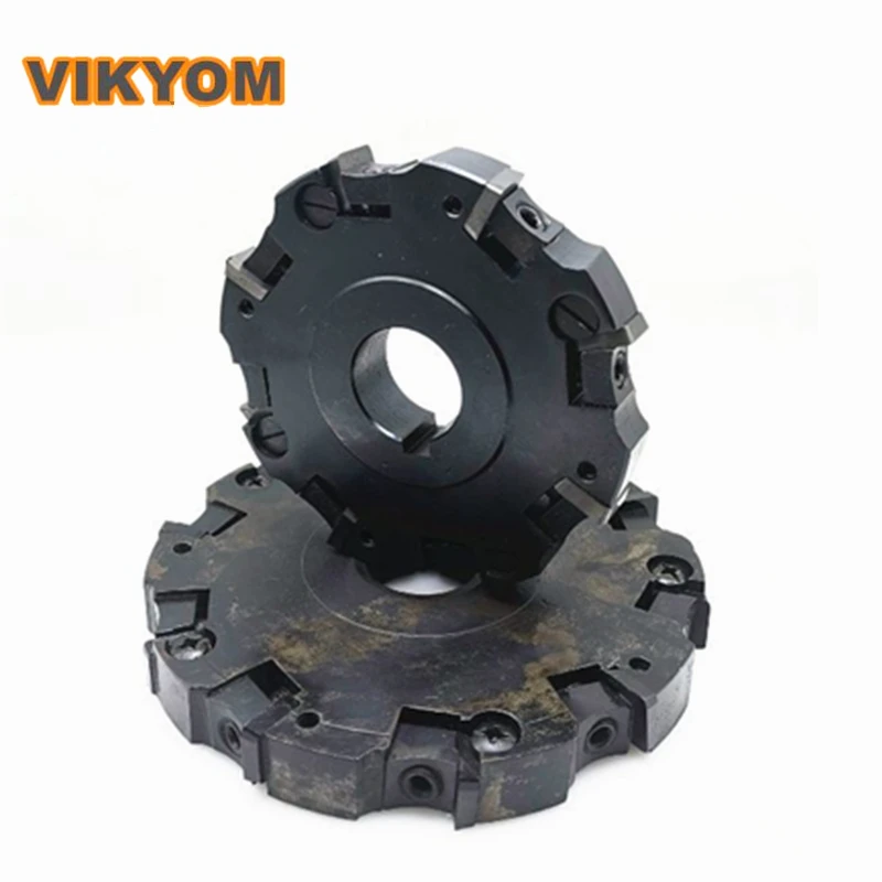 Indexable Two and Three-sided Edge Groove Milling Cutter Disc Ф100/160/200/250/315 Double-sided Edge Clear Angle Milling Cutter