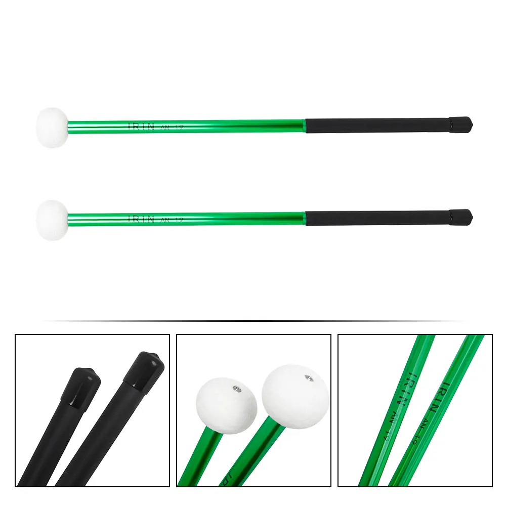 

Aluminum Alloy Drumsticks Lightweight Durable Felt Mallets for Kids Beginners Practice Marching Percussion Drumstick