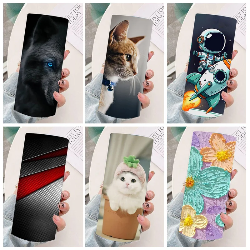 Para Nokia 105 4G 2023 2021 Funda astronauta claro suave silicona pintado gato TPU Funda Coque para NOKIA 105 4G 106 Funda Nokia105