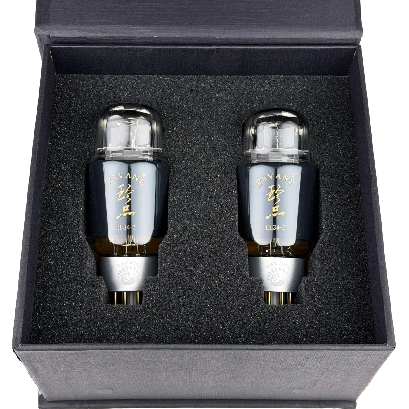 PSVANE EL34-Z Treasure Series Power Pentode Vacuum Tube, Carbon Crystal Coated, Gold Pin, 6.3V 1.5A, Replace EL34 6CA7 6L6 6P3P