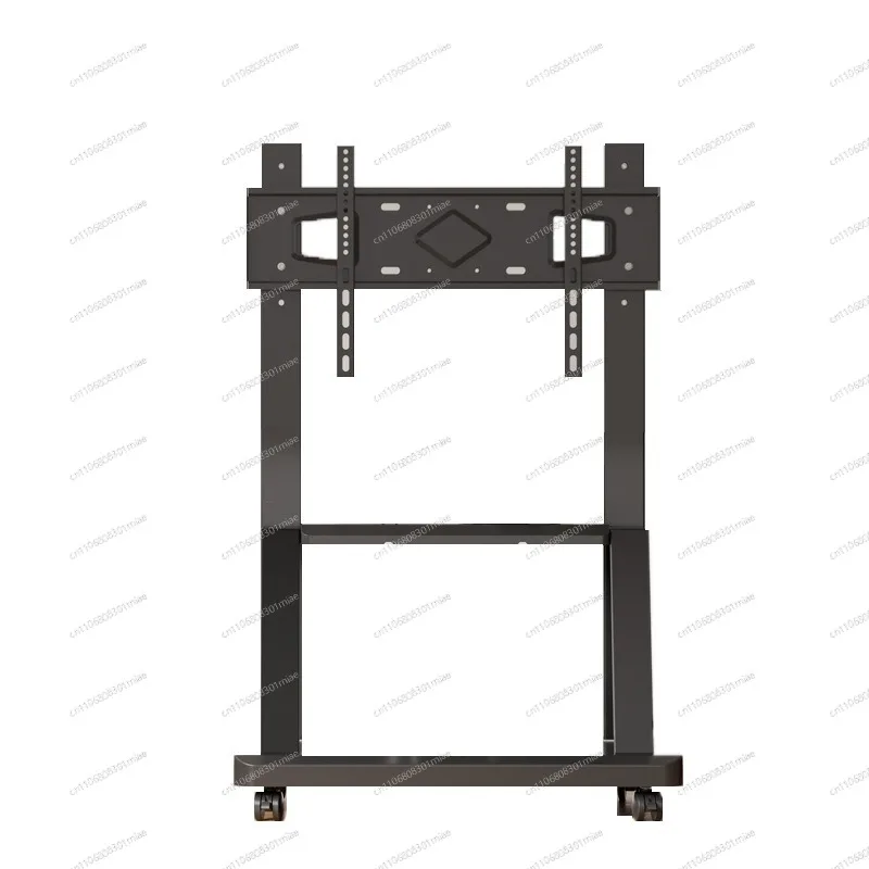 Rolling display stand, sturdy movable TV rack for living room and meeting room daily use