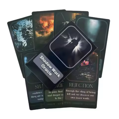 Shadow Work Oracle Cards A 33 English Visions Divination Edition Deck Borad Games Tarot For Party Playing