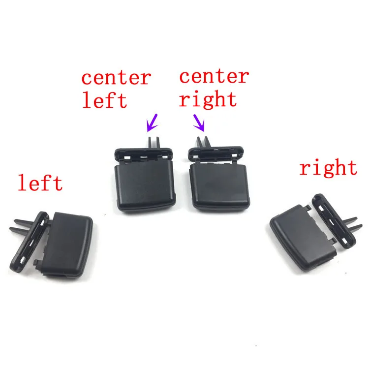 Black Air Conditioning Vents Tab Clip For Toyota Land Cruiser LC200 FJ200 2008-2017