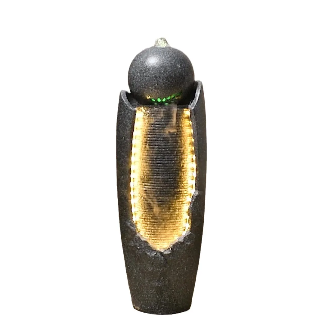 Flowing water fountain circulating water lucky feng shui ball floor ornament courtyard living room landscape humidifier
