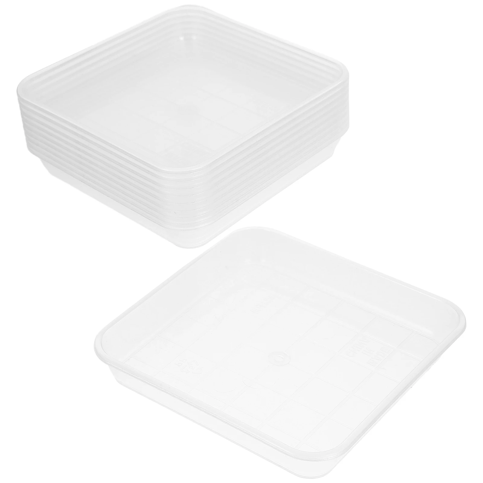 

10 Pcs Plant Trays Drip Saucers for Plant Saucer Flower Pots Garden Plastic Watering Stable Base Non Slip Drainage