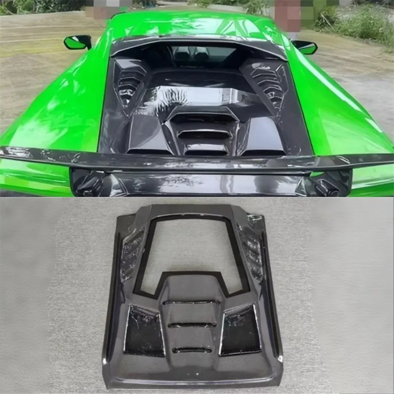 

For Lamborghini Huracan LP580 LP610 Dry Carbon Fiber Trunk Lid Hood Engine Cover Hood Car Headliner Hood Cover Auto Parts Kit