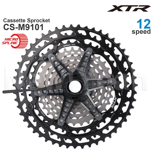 Imagen 2 del producto SHIMANO XTR CS-M9101 piñón de Cassette HYPERGLIDE M9100 rueda libre engranajes bicicleta de montaña MTB 12 velocidades 10-51T M9100 piñón de Cassette