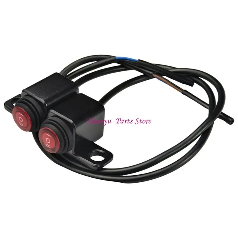 

Aluminum Motorcycle Light Switches 3 Adjustable Settings Heat Resistant for Bikes R6FB