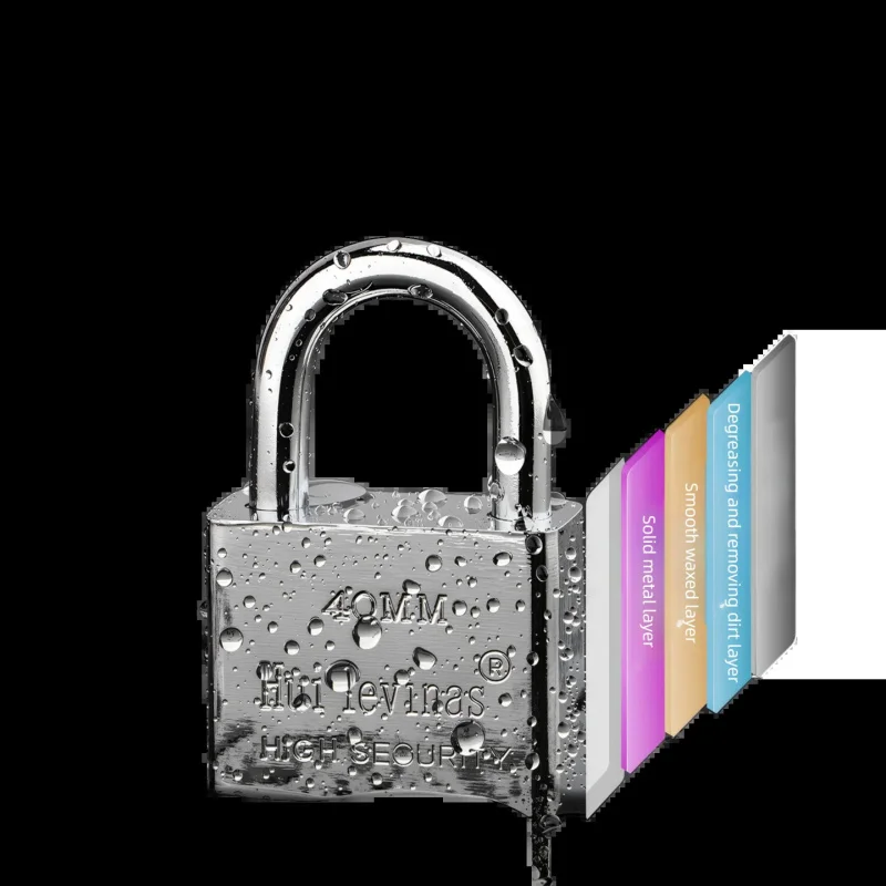 Home & Dorm Security Stainless Steel Padlock: Anti-Theft, Anti-Pick, Waterproof and Rustproof Lock for Lockers