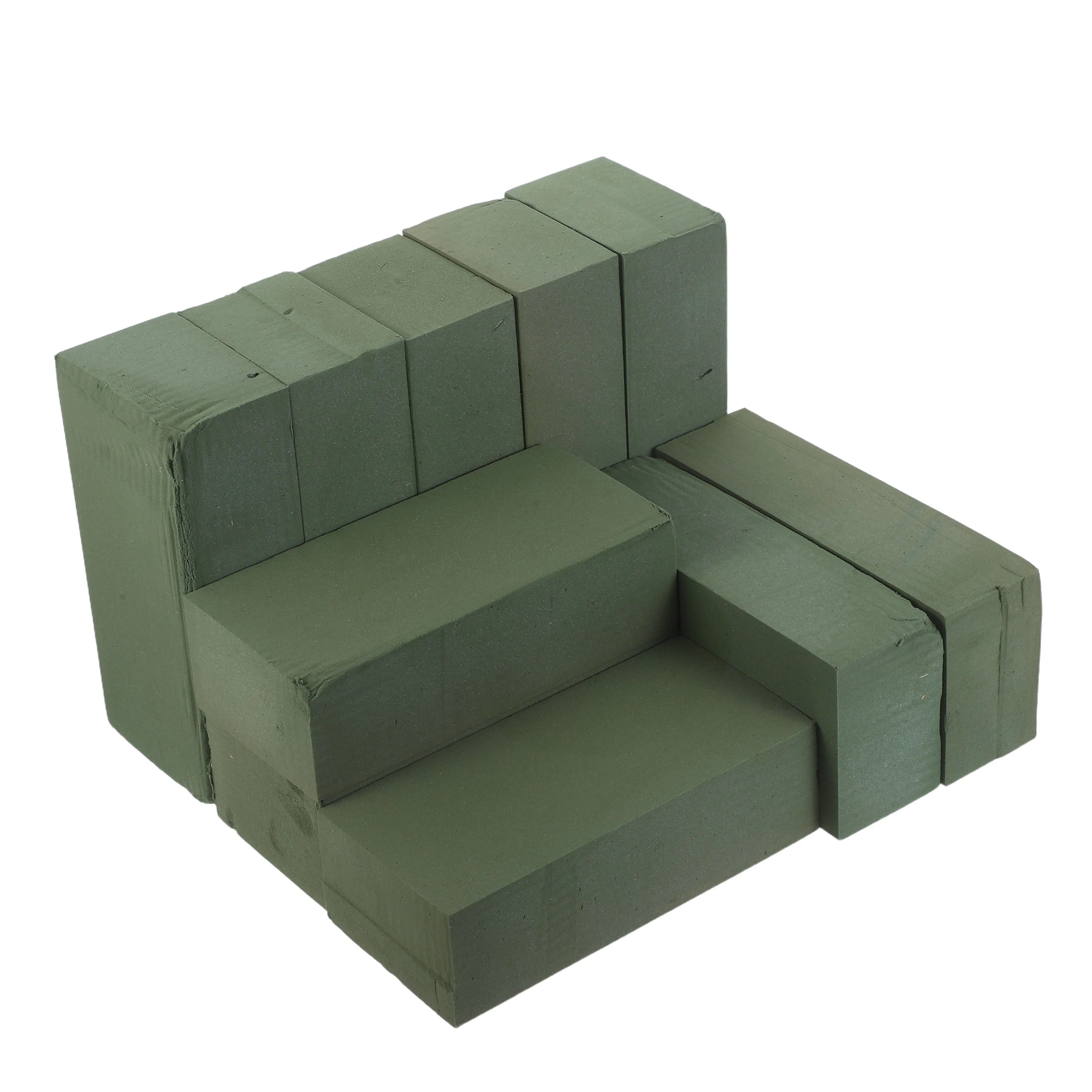 

10 шт. прямоугольных блоков флористической пены (9x4 дюйма) зеленого цвета для живых и искусственных цветов, для свадебных композиций и DIY-проектов