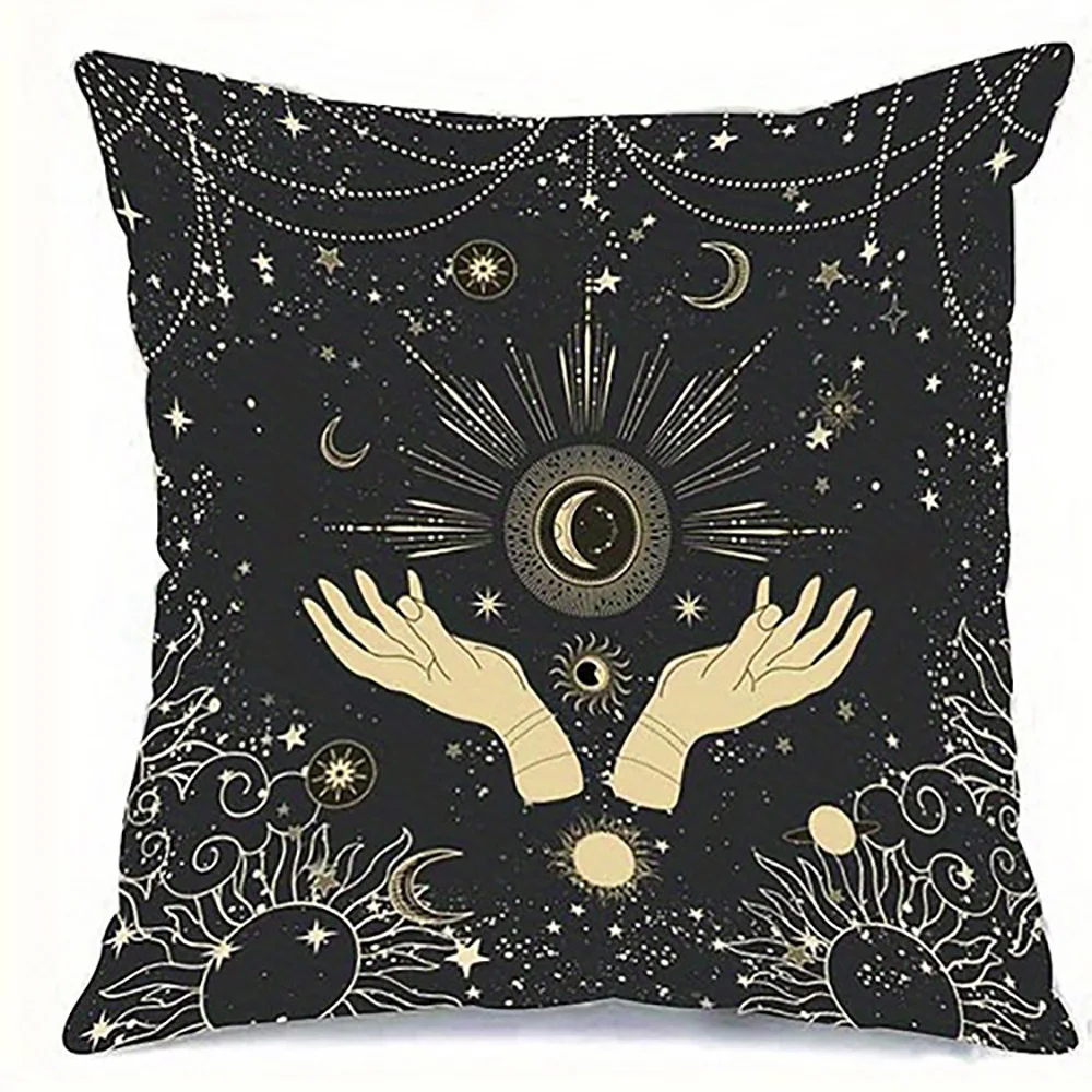 Sun and Moon Embrace on Pillowcase Suitable for Sofa Car Bedroom Decorative Cushion Cover Pillow Cover
