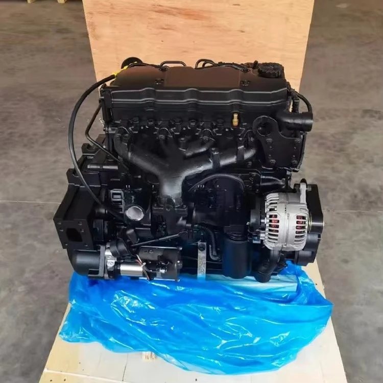 Machinery  Engine 160hp 4 Cylinders QSB4.5-C160 Water Cooled Electric Starter Assembly JL