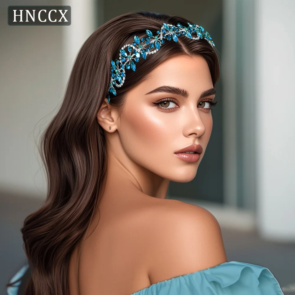 

HNCCX Wedding Bride Rhinestone Headband Bridal Shining Hair Accessories Woman Party Hairpiece Jewelry Bridesmaid Gifts CP266