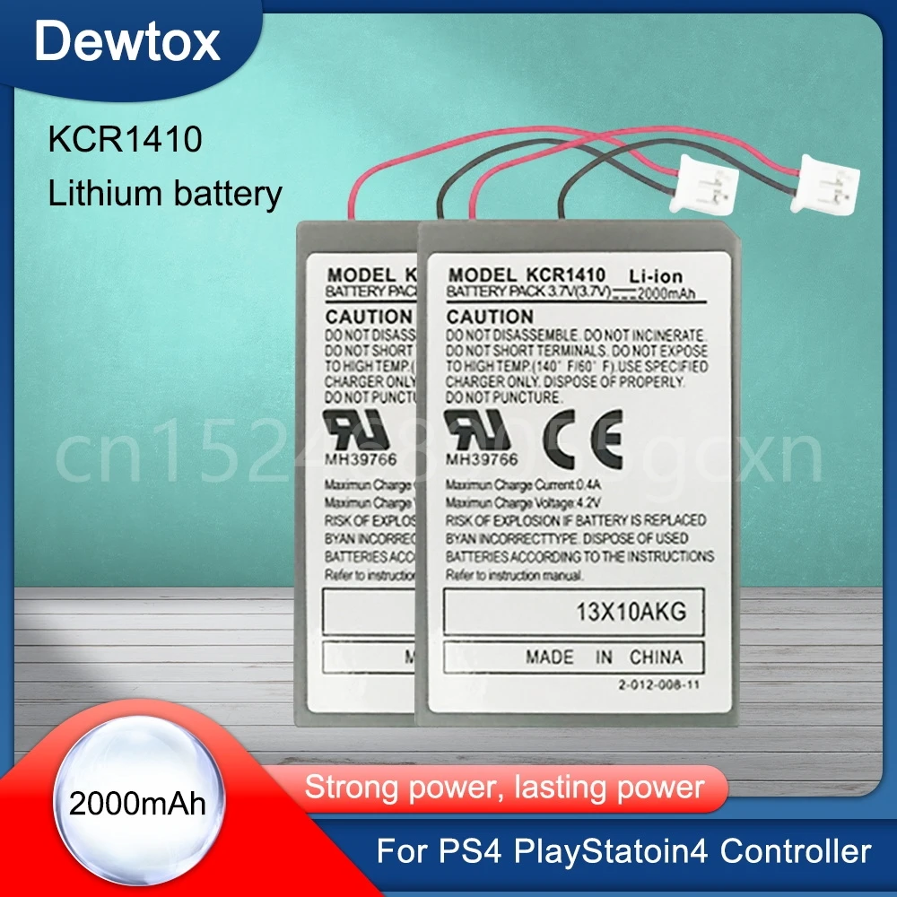 3.7V 2000mAh Replacement Battery Pack for Sony PS4 Bluetooth Wireless Dual Shock Controller First Generation CUH-ZCT1E CUH-ZCT1U