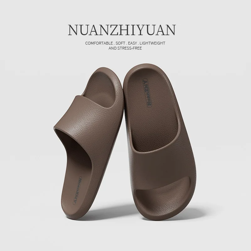 

Feet feeling slippers for women in summer, indoor, home, non slip bathroom, shower, home, mocha sandals for men in summer