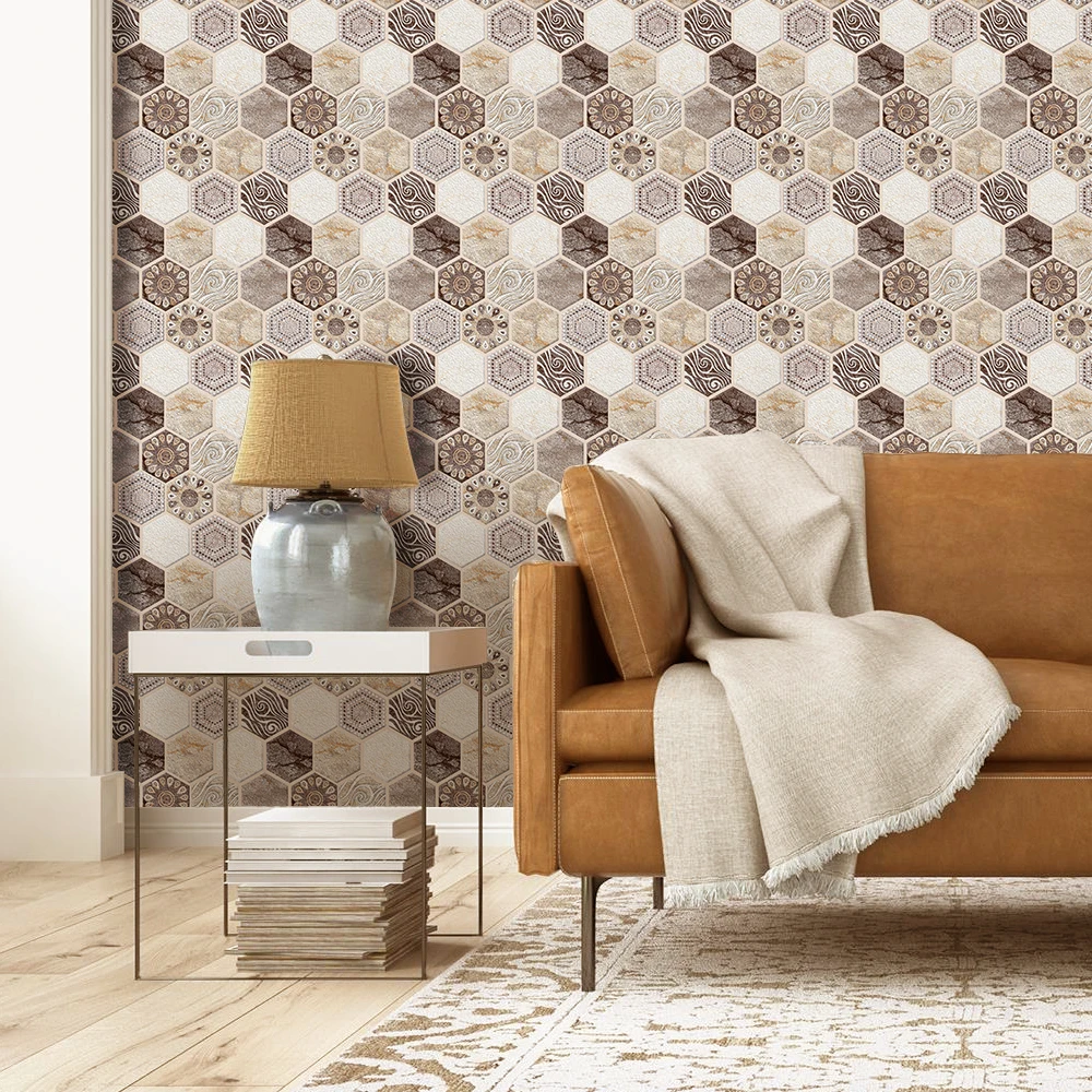 10Pcs/20 Pcs 3D Faux Brick Peel and Stick Wall Tiles - Self-adhesive Brick PVC Wall Panels, Pastoral Style, for Farmhouse Walls
