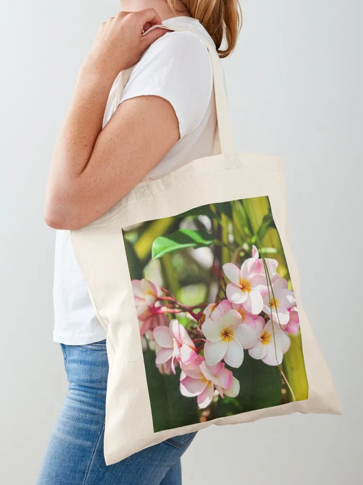 

Pretty Plumerias Tote Bag canvas shopping bag Canvas shoulder bag tote women