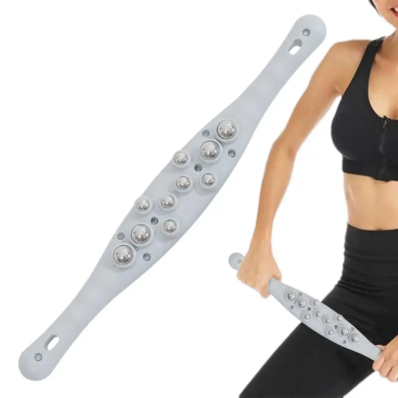 

Guasha Roller Stick Massager Sculpting Tools Steel Ball Comfortable Leg Back Massage Roller Stick For Leg Shaping