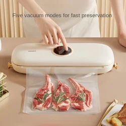 Vacuum sealing machine   automatic household small food packaging preservation plastic