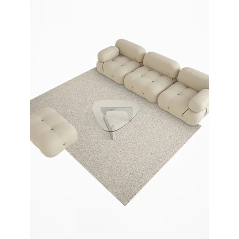 

New Zealand wool simple bedroom living room plain big circle velvet