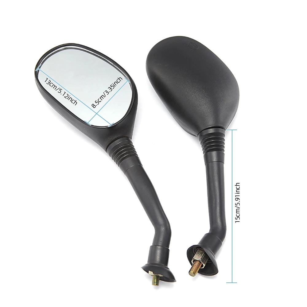 Motorcycle Side Mirror 8mm Thread for Yamaha Honda Suzuki Kymco 50cc-125cc Scooter Moped Cub MTB Electric Bike Rear View Glasses