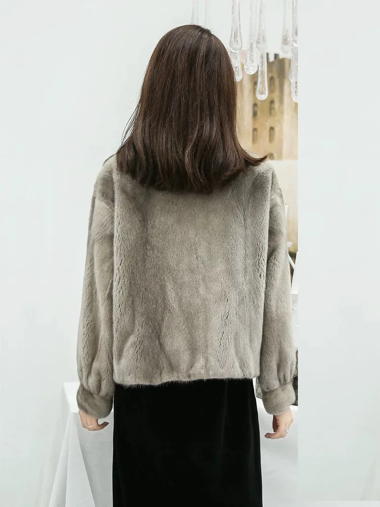 2025, Damenbekleidung, modisch, verdickt, künstliches Nerzhaar, Pelzmantel, Winter, Neu 1205