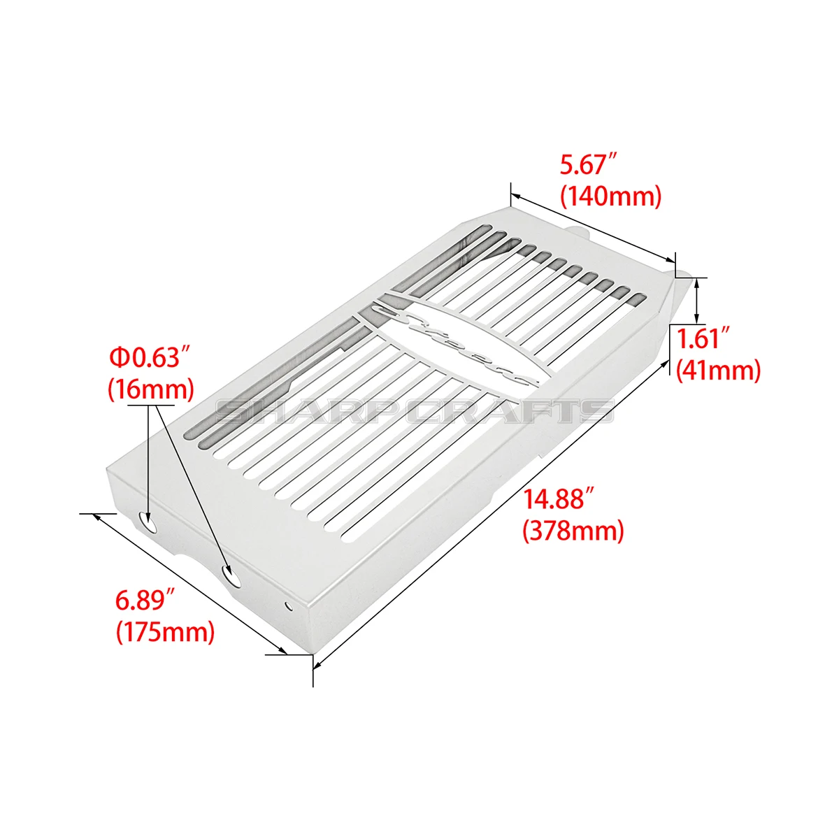For Honda Steed 400 Shadow VT600 VLX600 1988-2007 Motorcycle Accessories Steel Chrome Skull Radiator Grill Cover Guard Protector view 2