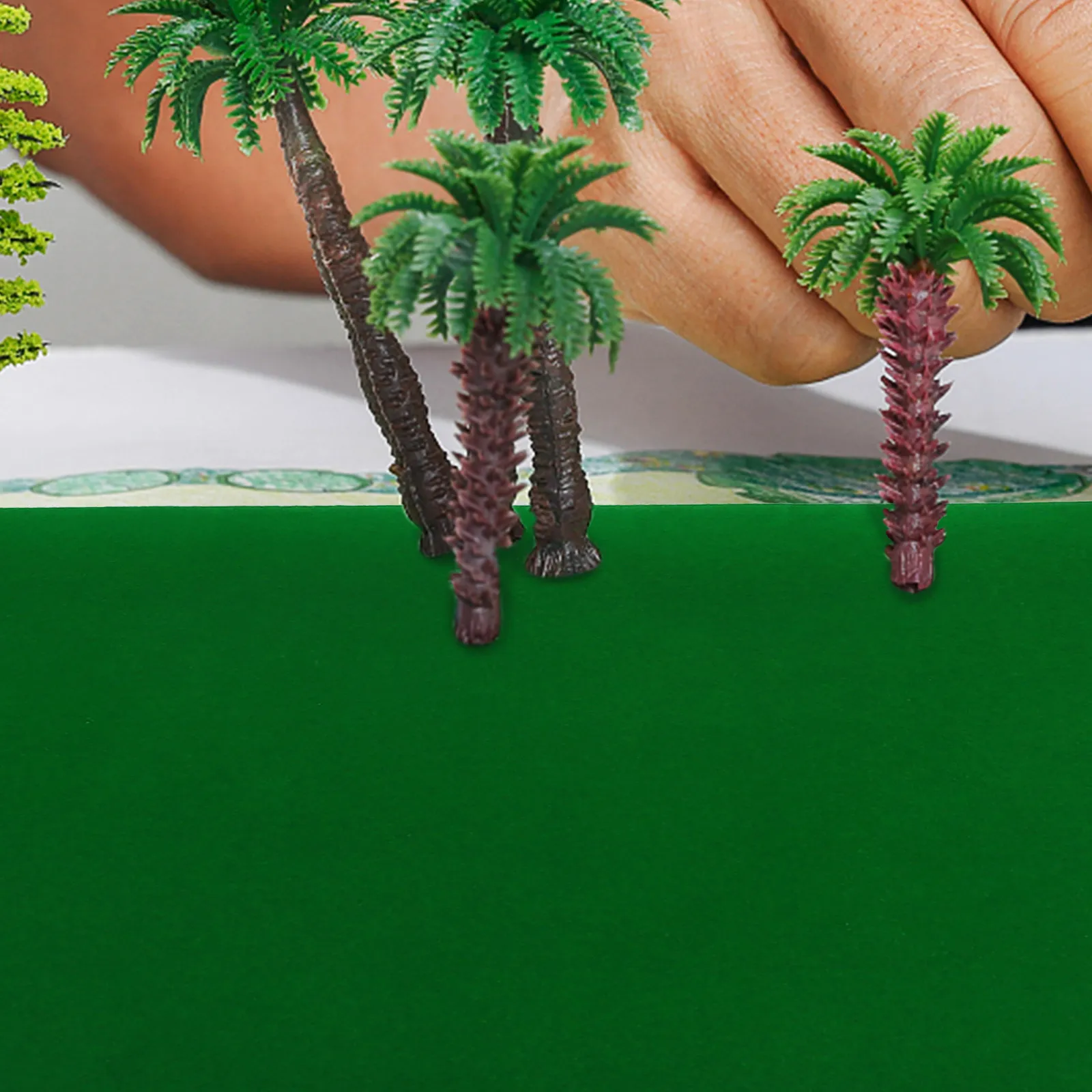 

Однослойный коврик для песочницы с искусственной травой, обрезаемый, для архитектурных макетов, прочный нейлоновый и полиэстеровый газон для миниатюрных ландшафтных композиций