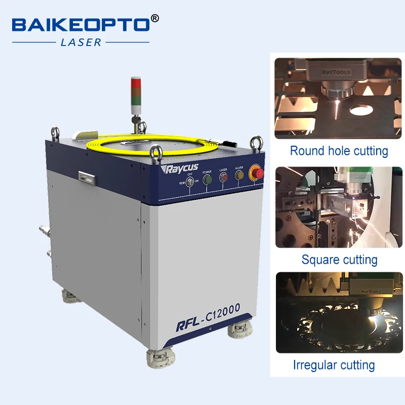 Industrial Metal Laser Cutting Machine12000W Raytools Laser Head Cypcut Control System Supports AI BMP Metal Sheet Cutting
