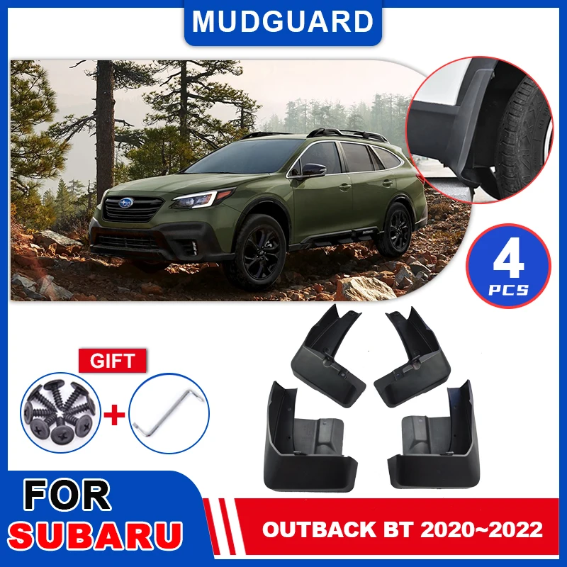 

Mudguards For Subaru Outback BT 2020 2021 2022 Mudflaps Fender Flap Tylines Splash Guards Cover Car Styline Wheel Accessories