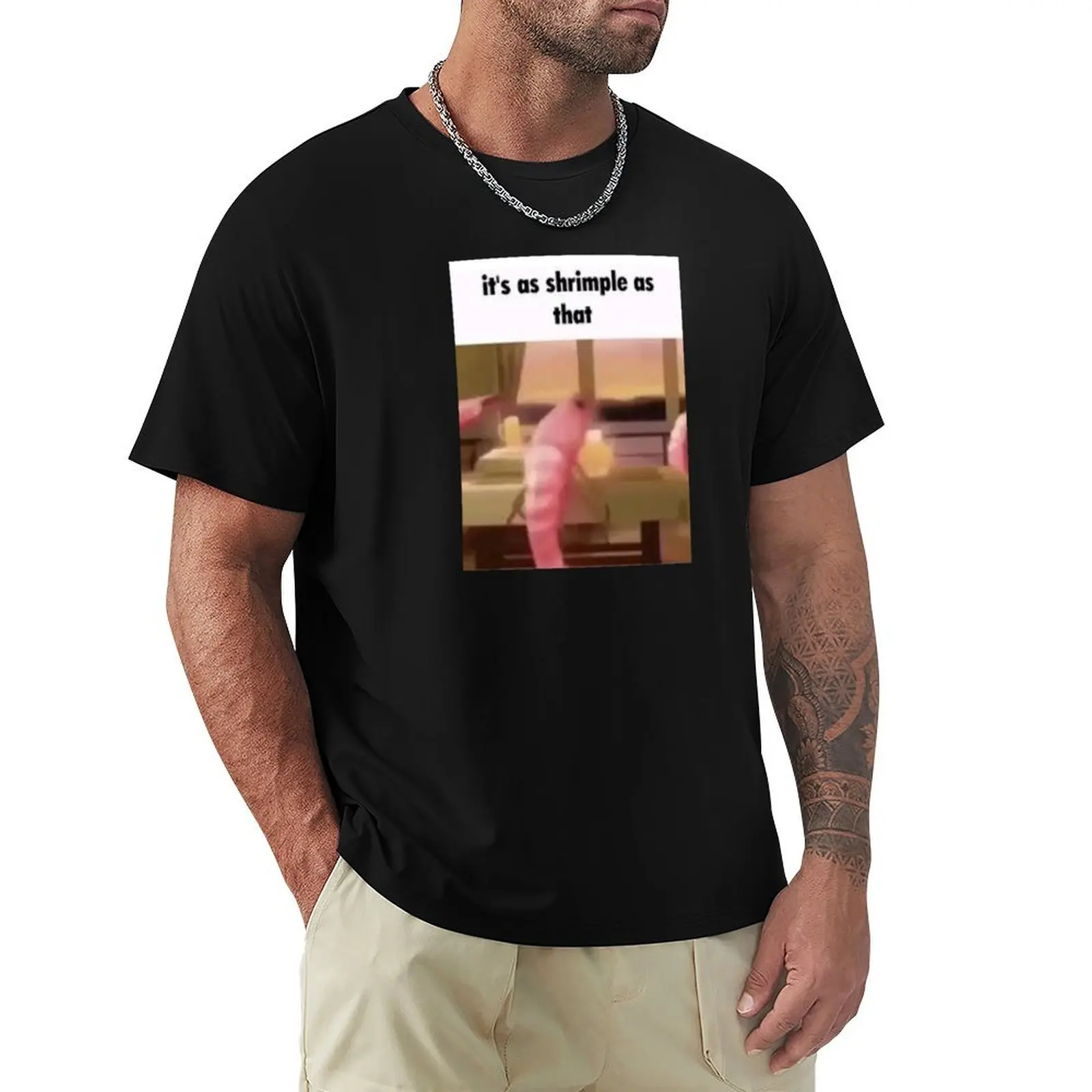 

its as shrimple as that T-Shirt luxury t-shirt graphic t shirts Clothing mens graphic t-shirts hip hop