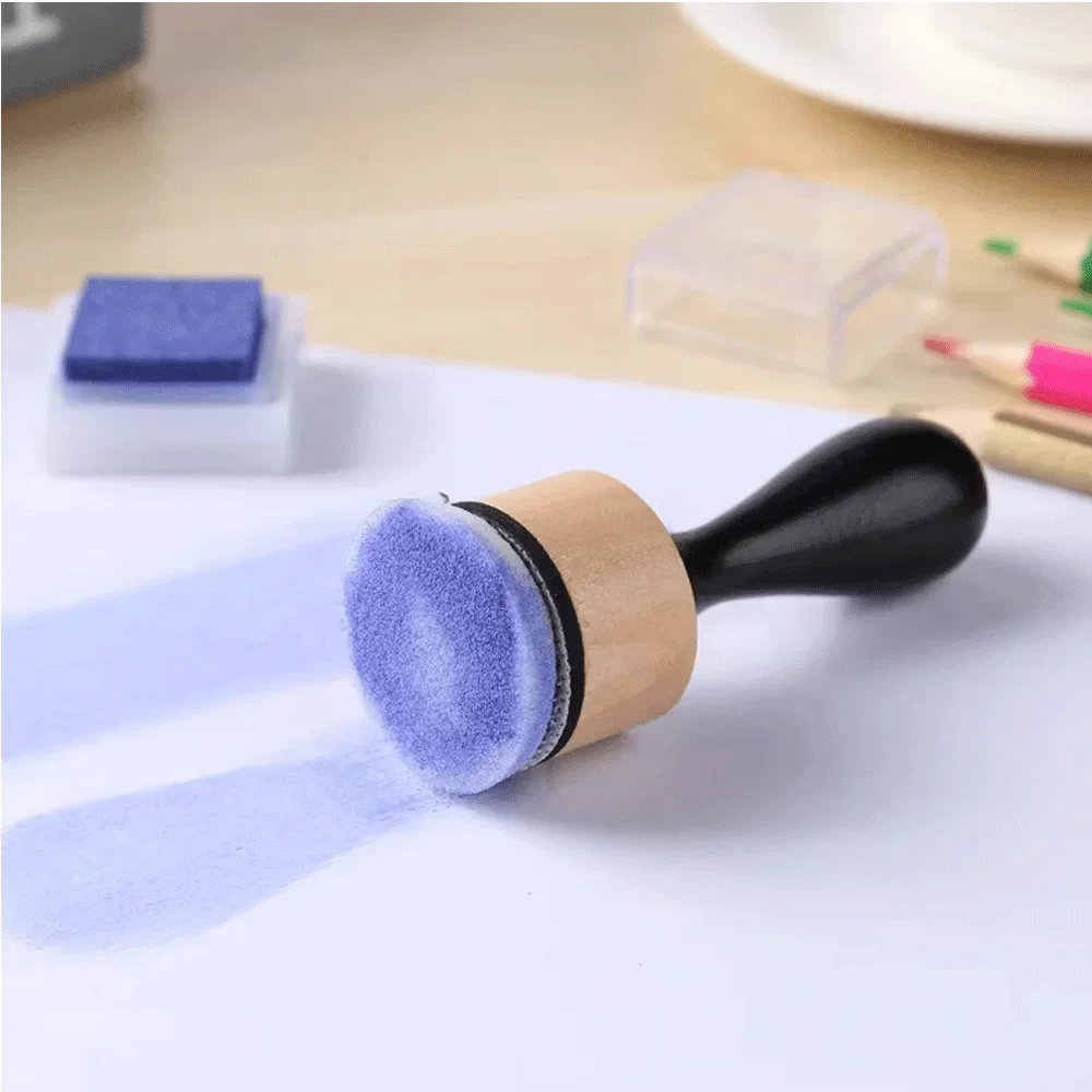 Mini Ink Blending Tools with Round/domed Foams Applying Inks and Paints Through Stencils Making Cards Photos Paper Diy Craft New