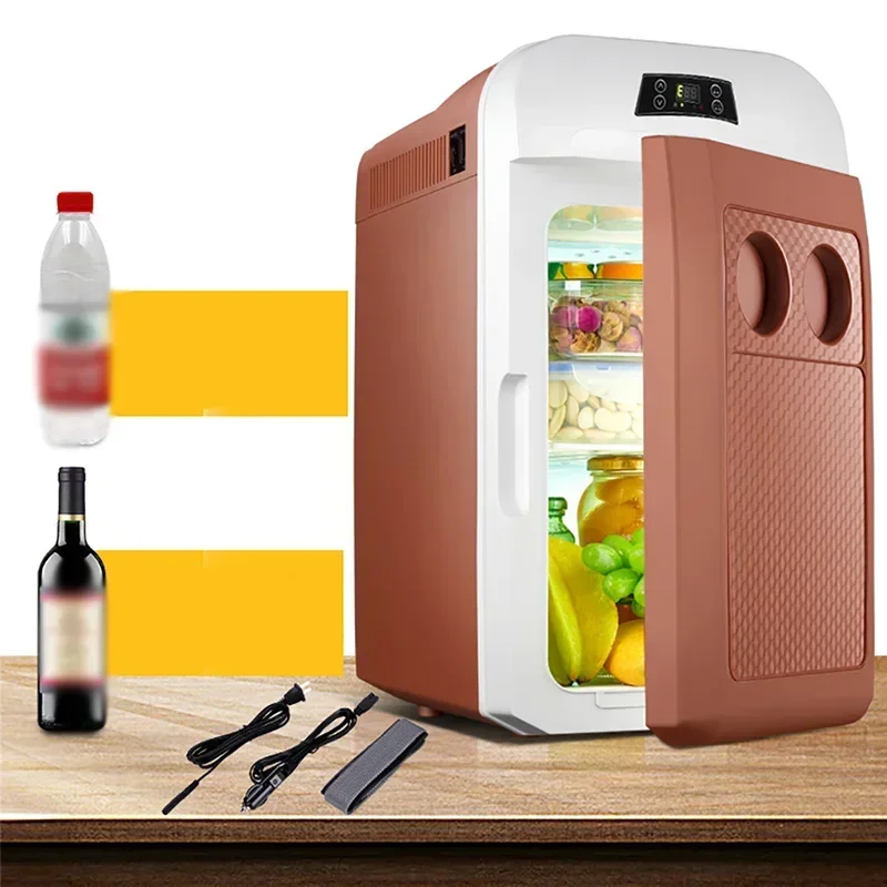 15L, 20L Auto Refrigerator Dual Use Of Car And Home 2025 Summer Outdoor Camping Picnics Digital Display Screen Car Mini Fridge view 5
