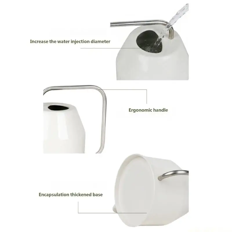 QX2E Decorative Garden Watering Can With Narrow Spout For Small Houseplants Succulents