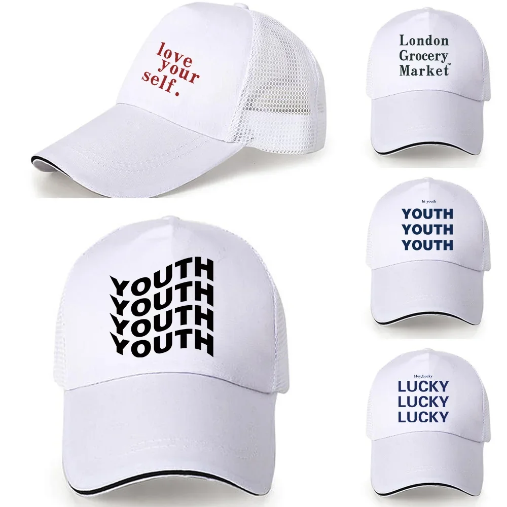 Quick Drying Breathable Female Baseball Cap Print Walls Series Outdoor Adjustable Sunscreen Sun Hat Summer Sports Casual Hats