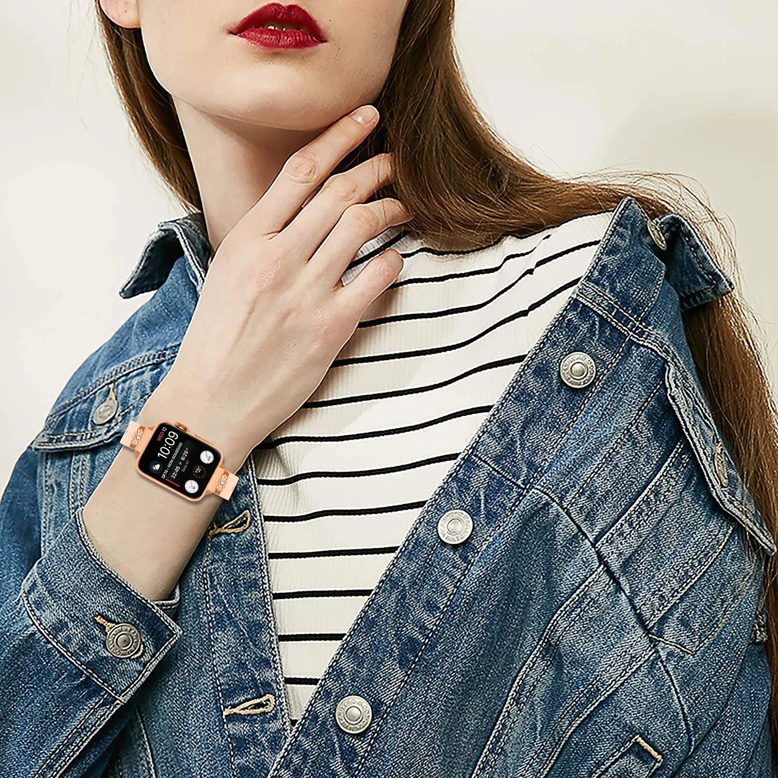 Metal Straps For apple Watch 44mm 40mm 45mm 46mm 49mm 42mm 41mm 38mm belt Bracelet iwatch Series 10 9 3 6 7 8 5 4 3 1 SE Ultra 2