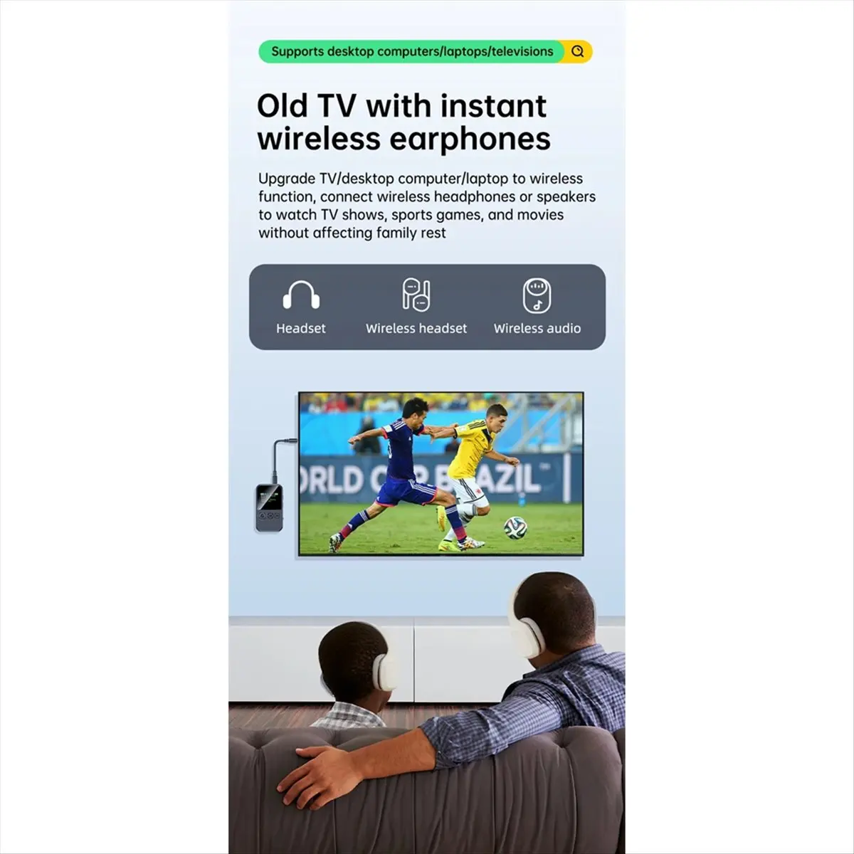 

A23G Bluetooth 5.4 Receiver Transmitter 3.5mm AUX TF Card Playback HiFi Wireless Audio Adapter LED Digital Display