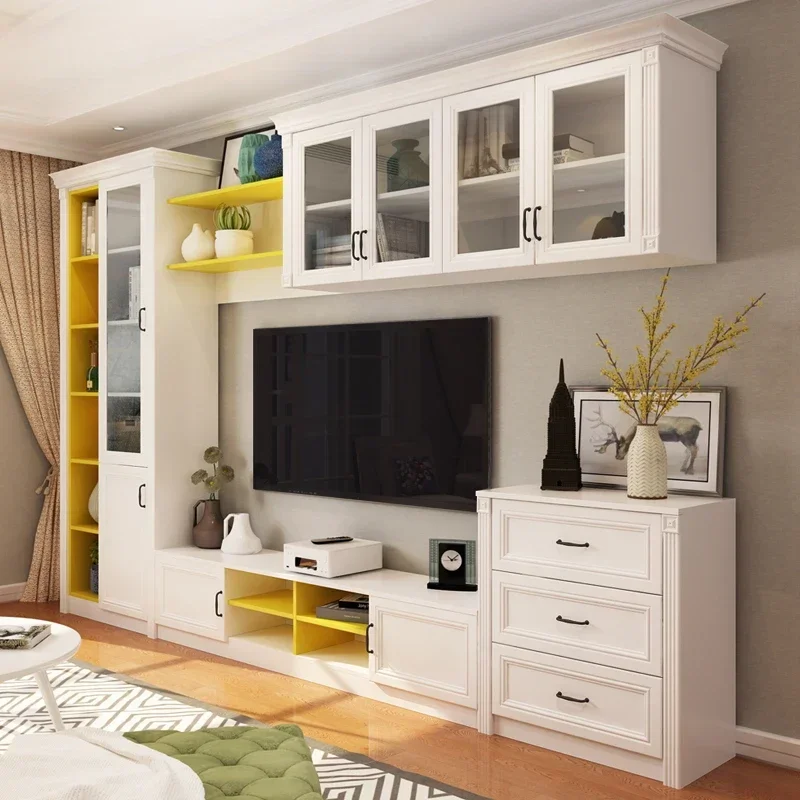 Nordic Tv Cabinet for Living Room Easy Installation Reinforced Frame Reliable Performance Scratch Resistant Long Lasting