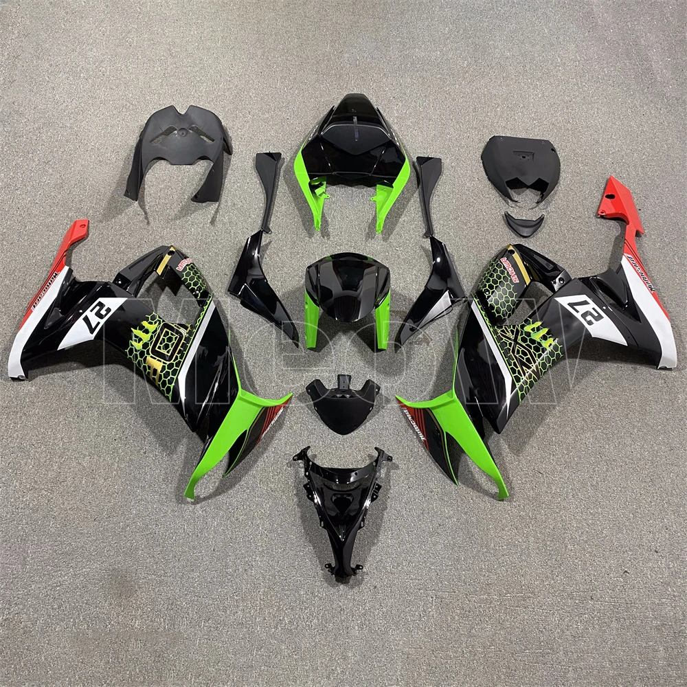 

kit New ABS Whole Motorcycle Fairings Kit for Ninja ZX-10R ZX10R 2008 2009 2010 08 09 10 Bodywork set Cool Fit black green