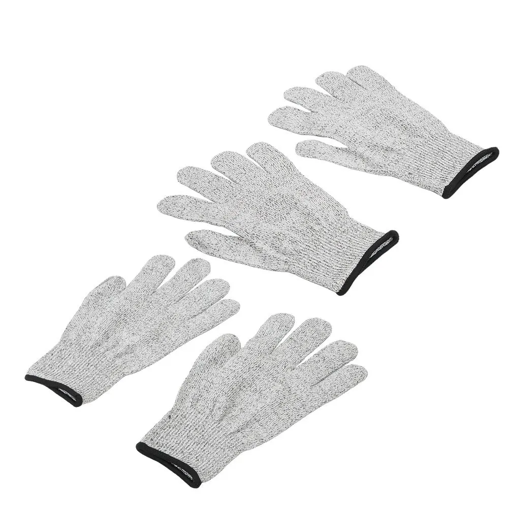 Large 2 Pair Work Gloves Abrasion Resistant Comfortable Gloves Cut Resistant Kitchen Gloves