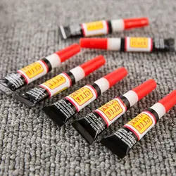 5pcs Instantâneo Forte Super Cola Líquida 502 Couro De Madeira De Borracha De Metal Cianoacrilato De Vidro Papelaria Loja Adesivo Tela De Toque