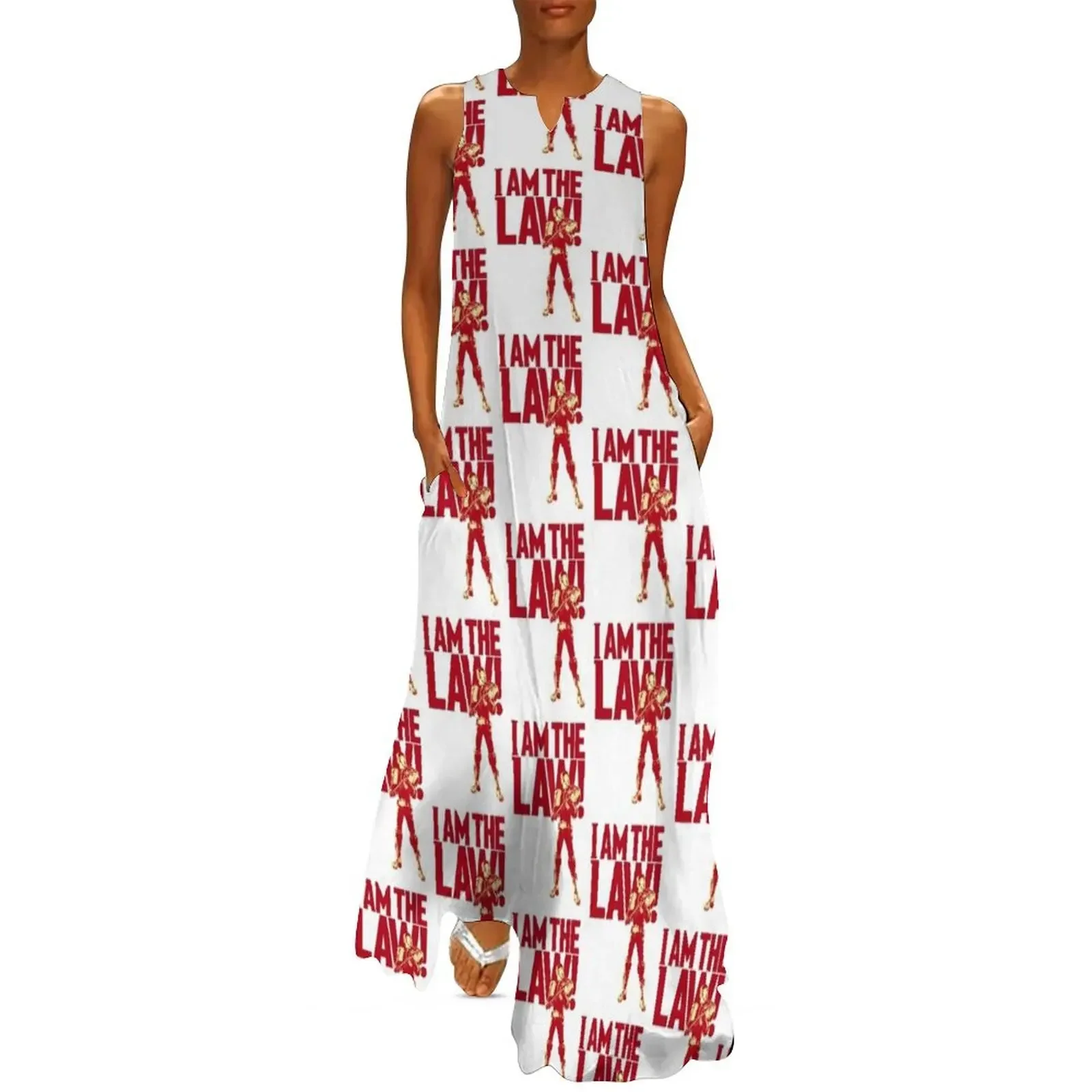 

I Am The Law Long Dress elegant dresses plus sizes evening dress woman Dresses women dress