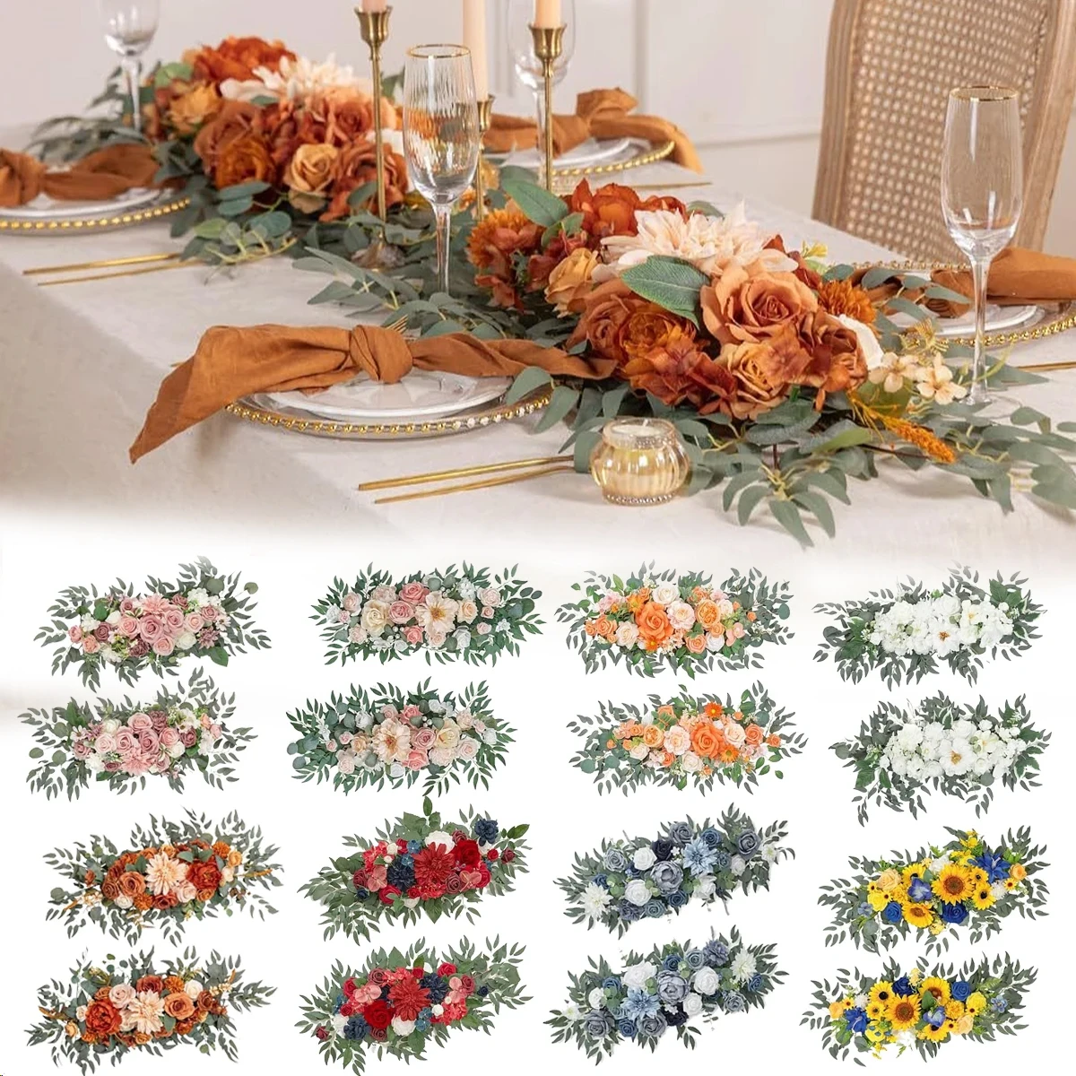 

Artificial Wedding Flowers Romantic White Artificial Arch Flowers Artificial Wedding Arch Flowers Kit Wedding Welcome Sign Decor