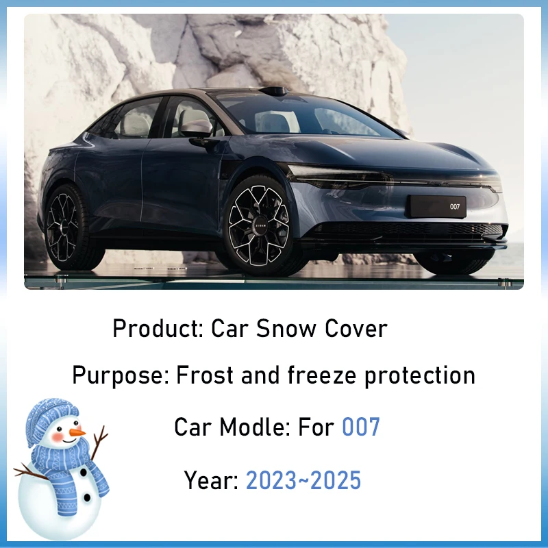 Cubierta de nieve para coche Geely Zeekr 007, accesorios 2023 2024 2025, ventana del parabrisas delantero, visera impermeable para invierno