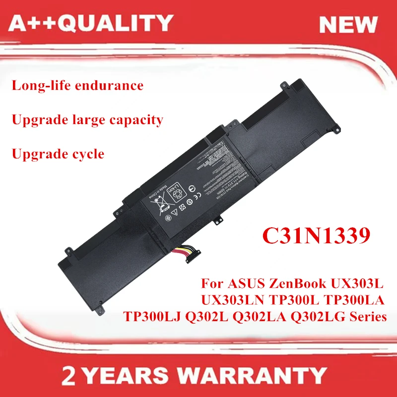 

C31N1339 Laptop Battery For ASUS ZenBook UX30 UX303LN Q302L Q302LA RX303 BX303 TP300LA TP303LD TP300LJ