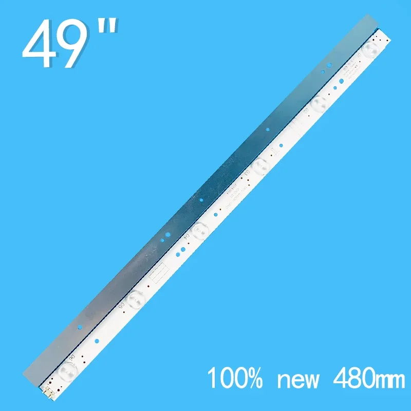 10PCS=1SET 6LED 3V 2W for 49inch LCDTV 49D9 49E6000 49E6080 49E6090 49m6 49E390e 49E5ers 49E368w 5800-W49001-2P00/1P00/0P00/DP00